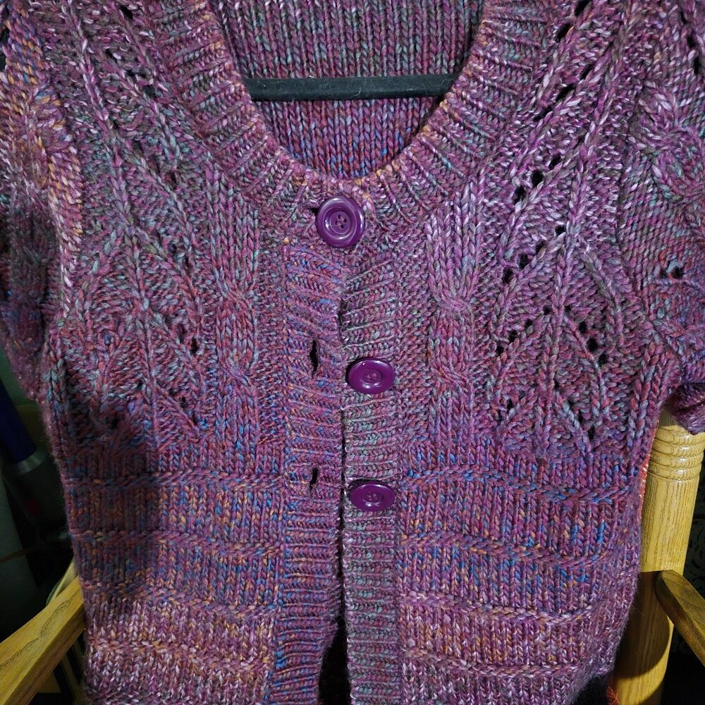 Cardigan sweater.